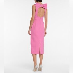 Rebecca Vallance Pink Ally Cutout Crêpe Midi Dress. Size US 2 NWT